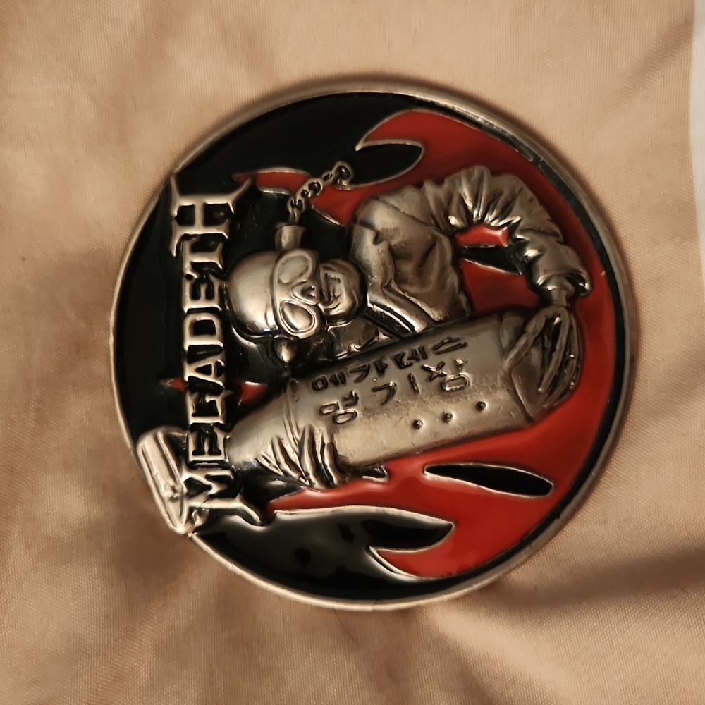 Megadeth belt buckle
